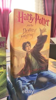 Coffret complet des livres en version reliée Harry Potter 1-7 1ère édition américaine J.K. Rowling