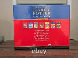 Coffret complet en hardcover de Harry Potter Bloomsbury en état presque parfait