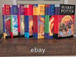 Coffret complet en hardcover de Harry Potter Bloomsbury en état presque parfait