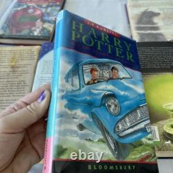 Coffret de livres Harry Potter Relié 1-7 Édition complète Première Édition Couvertures originales DJ