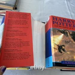Coffret de livres Harry Potter Relié 1-7 Édition complète Première Édition Couvertures originales DJ