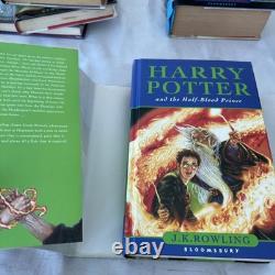 Coffret de livres Harry Potter Relié 1-7 Édition complète Première Édition Couvertures originales DJ