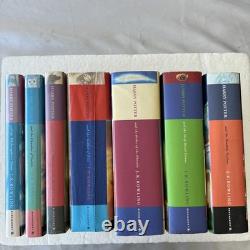 Coffret de livres Harry Potter Relié 1-7 Édition complète Première Édition Couvertures originales DJ
