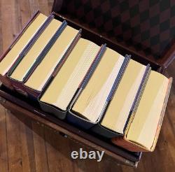 Coffret en carton rigide complet de 7 livres Harry Potter + autocollants