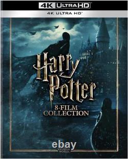 Collection Steelbook Dark Art 4K ULTRA HD de Harry Potter comprenant les 8 films, avec ensemble de broches.