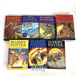 Collection complète Harry Potter 1-7 TOUS les couvertures rigides Bloomsbury Raincoast par J K Rowling