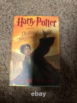 Collection complète Harry Potter 1-7 en édition reliée, toutes en première édition