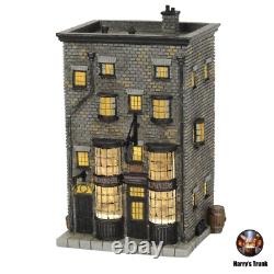 Collection complète de 9 bâtiments du village Harry Potter de Department 56 : Allée des Diagon