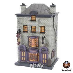 Collection complète de 9 bâtiments du village Harry Potter de Department 56 : Allée des Diagon