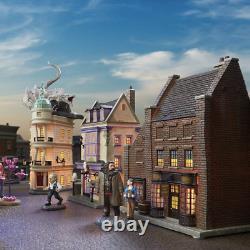 Collection complète de 9 bâtiments du village Harry Potter de Department 56 : Allée des Diagon
