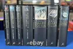 Collection complète de Harry Potter, Adulte Bloomsbury, 1ère édition, 1ère impression - Rare