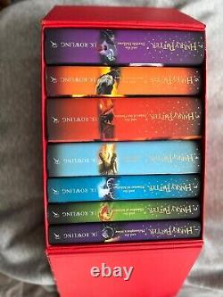 Collection complète de Harry Potter - Ensemble de 7 livres - J.K. Rowling - Relié - Rouge