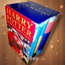 Collection complète de Harry Potter avec boîte Bloomsbury en version reliée, 4 premières éditions