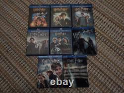Collection complète de films Harry Potter en Blu-ray, sortie individuelle.