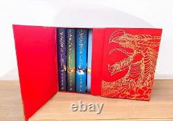 Collection complète de la boîte Harry Potter en reliure rigide 1-7 livres dans un étui