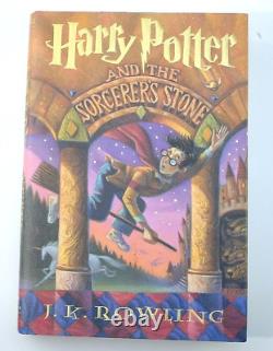 Collection complète de livres Harry Potter 1-7 en relié, J. K. Rowling, 1ère édition américaine, en bon état