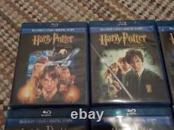 Collection complète des films de Harry Potter en Blu-ray, sortie individuelle.