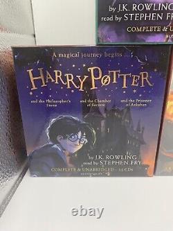 Collection complète des livres audio Harry Potter 1-7 en CD audio narrés par Stephen Fry