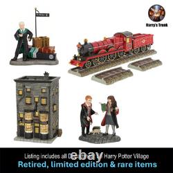 Collection complète du village Harry Potter, expérience 98-05, 61 bâtiments/figurines