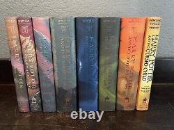 Collection complète en reliure rigide de Harry Potter Livres 1 à 8 Toutes premières éditions ! Quelques erreurs rares