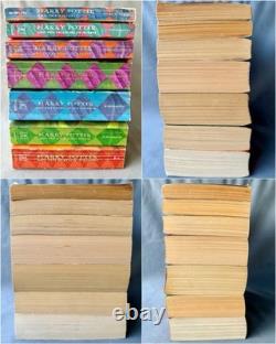 Collection entière de la première édition 1ère impression de tous les 7 livres de poche Harry Potter