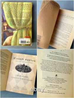Collection entière de la première édition 1ère impression de tous les 7 livres de poche Harry Potter