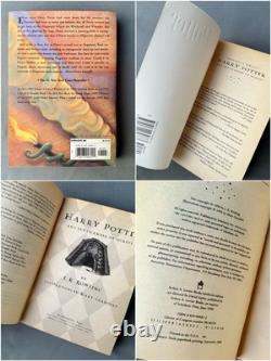 Collection entière de la première édition 1ère impression de tous les 7 livres de poche Harry Potter