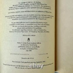 Collection entière de la première édition 1ère impression de tous les 7 livres de poche Harry Potter