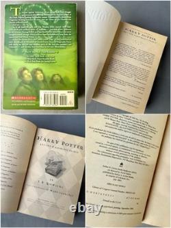 Collection entière de la première édition 1ère impression de tous les 7 livres de poche Harry Potter