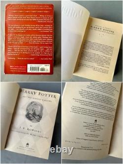Collection entière de la première édition 1ère impression de tous les 7 livres de poche Harry Potter