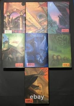 Complete Set Harry Potter Hardcover Books 1-7 Quelques 1ère Édition Très Bonne