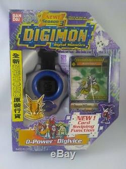 Digimon Tamers Digital Monster Digivice D-power Version 1.0 Couleur Bleue Complète