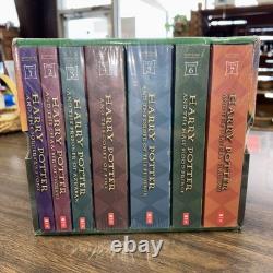 E Harry Potter La série complète Livres 1-7 Ensemble de livres de poche Scholastic avec étui