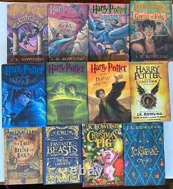 ENSEMBLE COMPLET 1ère édition de la série Harry Potter 1-8+4 Par JK Rowling Lot de 12 livres