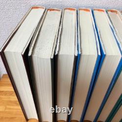 ENSEMBLE COMPLET DE 11 LIVRES HARRY POTTER ÉDITION JAPONAISE EN COFFRET ENFONCÉ USAGÉ