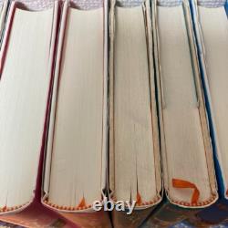 ENSEMBLE COMPLET DE 11 LIVRES HARRY POTTER ÉDITION JAPONAISE EN COFFRET ENFONCÉ USAGÉ