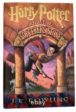 ENSEMBLE COMPLET DE LIVRES HARRY POTTER EN RELIURE CARTONNÉE, TOMES 1 À 7, PREMIÈRES ÉDITIONS, AVEC SOUS-RELIURES, TRÈS BON ÉTAT