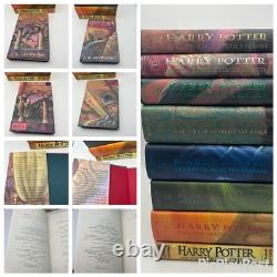 ENSEMBLE COMPLET EN COFFRET CARTON DES LIVRES HARRY POTTER 1-8 ÉDITION 1ère (4-8 1ère Impression)