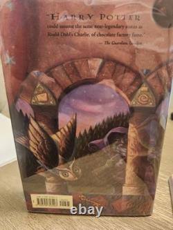 ENSEMBLE COMPLET HARRY POTTER U.S. VÉRITABLE 1re édition/1er tirage Livres 2-7 + 2e tirage précoce du livre n°1
