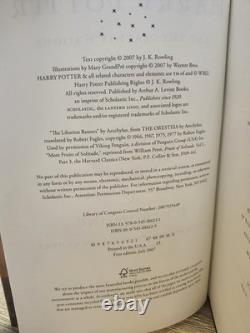 ENSEMBLE COMPLET HARRY POTTER U.S. VÉRITABLE 1re édition/1er tirage Livres 2-7 + 2e tirage précoce du livre n°1