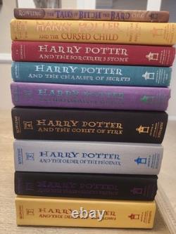 ENSEMBLE COMPLET U.S. VÉRITABLE 1ER/1ER HARRY POTTER Livres 2-7 + TOUTE PREMIÈRE ÉDITION 4ÈME IMPRESSION, EN EXCELLENT ÉTAT