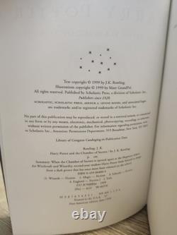 ENSEMBLE COMPLET U.S. VÉRITABLE 1ER/1ER HARRY POTTER Livres 2-7 + TOUTE PREMIÈRE ÉDITION 4ÈME IMPRESSION, EN EXCELLENT ÉTAT