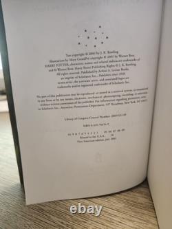 ENSEMBLE COMPLET U.S. VÉRITABLE 1ER/1ER HARRY POTTER Livres 2-7 + TOUTE PREMIÈRE ÉDITION 4ÈME IMPRESSION, EN EXCELLENT ÉTAT