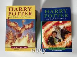 ENSEMBLE DE LIVRES EN CARTON PLEIN HARRY POTTER Édition Originale BLOOMSBURY UK