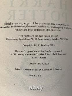 Édition de collection 1999 HARRY POTTER ET LE PRISONNIER D'AZKABAN 1ère Édition Royaume-Uni HC