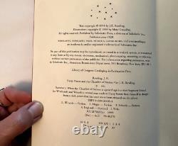 Éditions complètes de Harry Potter Première édition Voir la description de la Chambre des Secrets