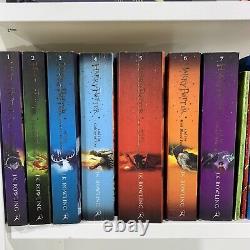 Enorme lot de livres Harry Potter - Magnifiques reliures cartonnées et éditions complètes en poche L64/65