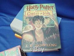 Ensemble Complet De 7 Harry Potter Première Édition De La Série Hc Livres Avec Couvertures De Poussière