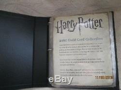 Ensemble Complet De Cartes Or 22kt Harry Potter Danbury Mint Rare 60 Card