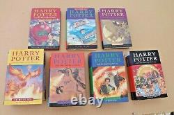 Ensemble Complet De Livres Harry Potter 1-7 Hardback Bloomsbury Très Bon État